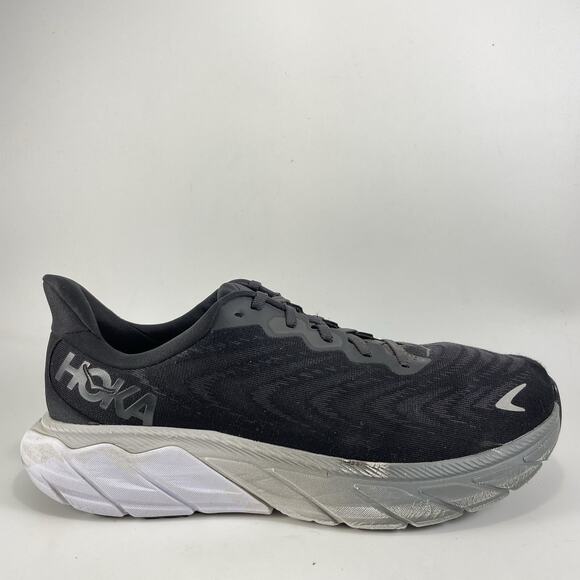 Hoka One One Arahi 6 Running Shoes Womens Size 11 B Black Gray Athletic Sneakers - Picture 1 of 9